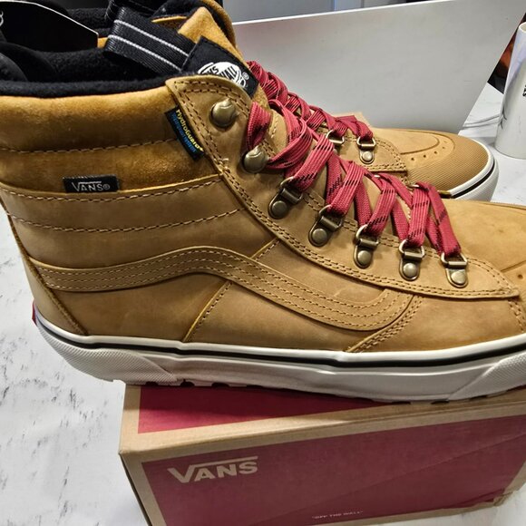 Vans Men's Sk8-Hi Dr MTE-2 Pop Lace Tan Brown All Weather Boots Size 10 NEW - Picture 6 of 8